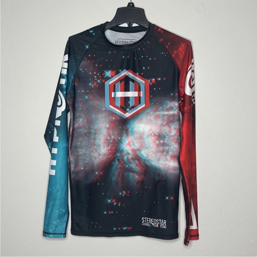 Hypnotik Rash Guard Shirt Mens XL Compression Long Sleeve Stretch Jiu Jitsu